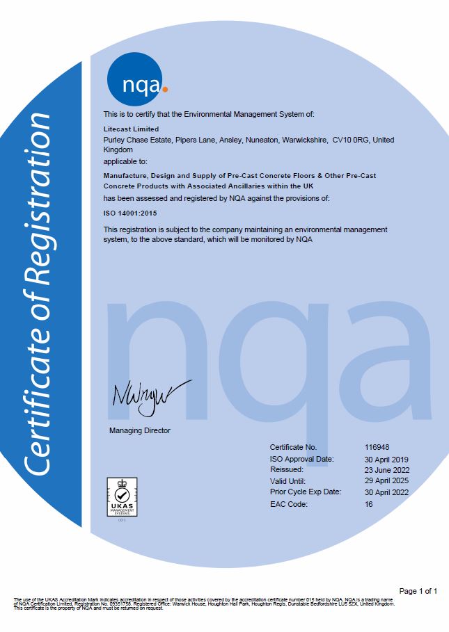 ISO 14001 Certificate